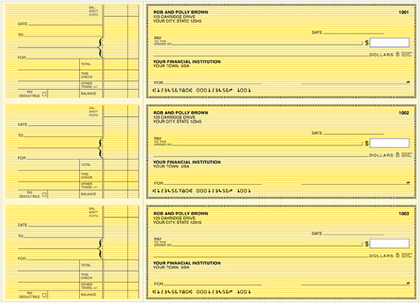 Classic Safety Yellow General Purpose Checks | Promise Checks