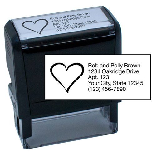 5 Line Stamp with Logo