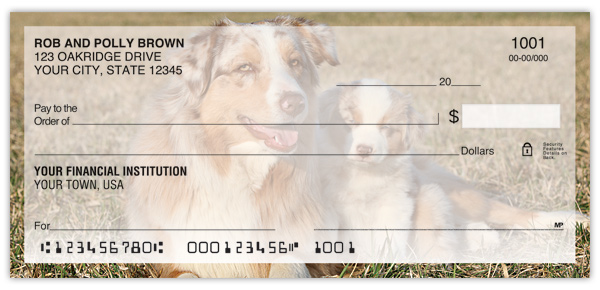 Australian Shepherd Personal Checks Promise Australian Shepherd Personal Checks