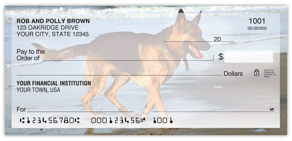 German Shepherd Personal Checks | Promise Checks