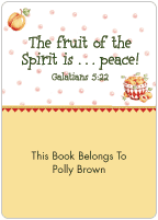 Fruit of the Spirit Book Plate Labels