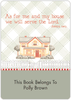 My House Book Plate Labels