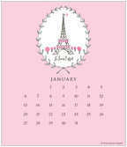 Paris 2019 CD Desk Calendar
