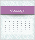 Simply Dotted 2019 CD Desk Calendar