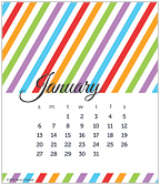 Bright Pop 2019 CD Desk Calendar