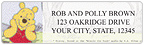 Winnie the Pooh Adventures Address Labels