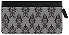 Soho Black Damask Zippered Leather Cover