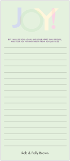 Contemporary List Memo Pads