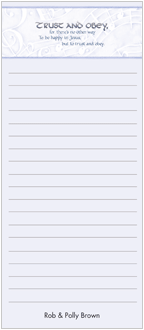Heavenly Hymns List Memo Pads