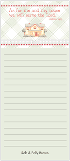 My House List Memo Pads