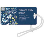 Night Waterflowers Luggage Tag