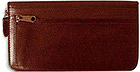 Brown Leather Zippered Checkbook Cover