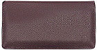 Burgundy Leather Checkbook Cover
