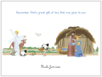 Remember the Manger Folded Note Cards