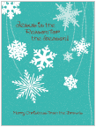Trendy Snowflake Folded Note Cards