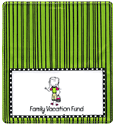 Paper People Green Checkbook Cover