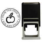 Apple Round Stamp