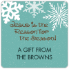 Trendy Snowflake Gift Labels
