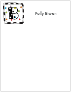 Polka Dotted Monogram Note Memo Pads